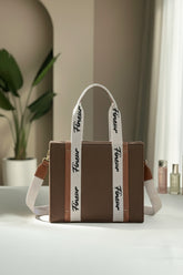 Fineur Canvas Modern Muse Tote - Dark Brown